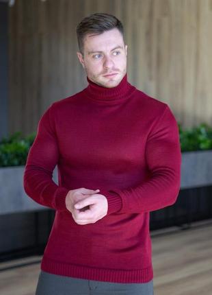 Мужской свитер темно-красный pobedov axelrod4 фото