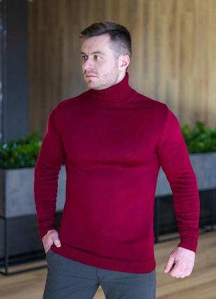 Мужской свитер темно-красный pobedov axelrod2 фото