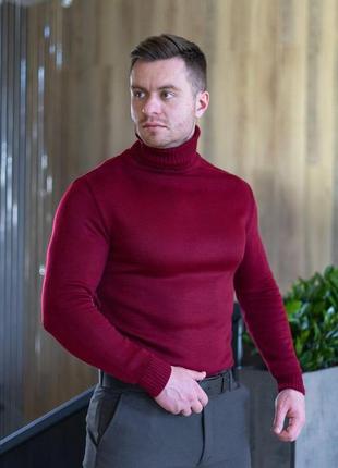 Мужской свитер темно-красный pobedov axelrod5 фото