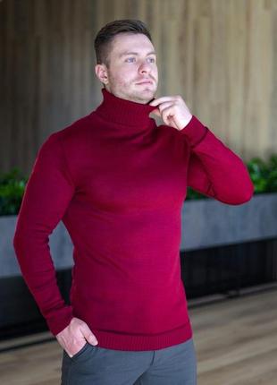 Мужской свитер темно-красный pobedov axelrod3 фото