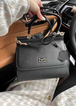 Стильная брендовая сумочка в премиальной коже. цвет черный.4 фото