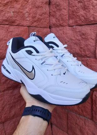 Кроссовки мужские nike air monarch летние, аир монарх кожаные кроссовки найк эир монарх белые3 фото