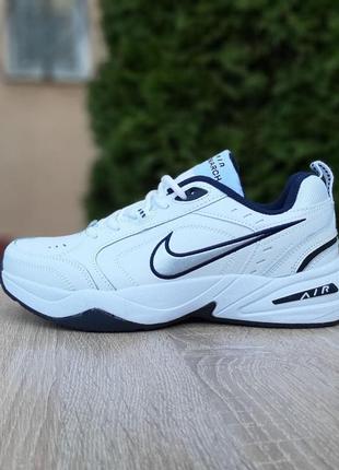 Кроссовки мужские nike air monarch летние, аир монарх кожаные кроссовки найк эир монарх белые5 фото