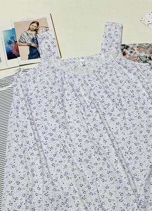 Нчна трикотажна сорочка від європейського виробника smalls 🌿 розмір uk 22-24 / наш 56-58 🍒🍓🍎4 фото