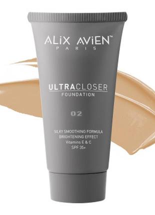 Освітляючий тональний крем з spf 35 alix avien 02, 50 мл