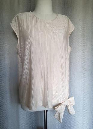 Женская пудровая блуза, летняя нарядная блузка майка1 фото