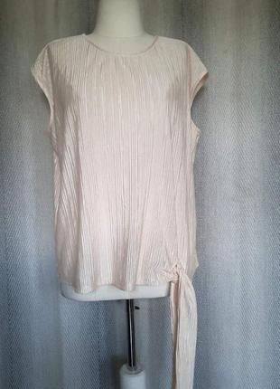 Женская пудровая блуза, летняя нарядная блузка майка2 фото