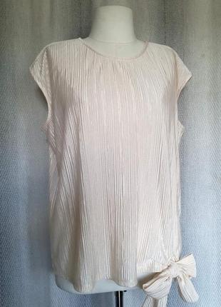Женская пудровая блуза, летняя нарядная блузка майка3 фото