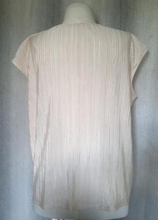 Женская пудровая блуза, летняя нарядная блузка майка4 фото