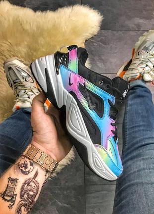 🍎nike m2k tekno rainbow🍎стильні жіночі кросівки найк м2к, осінні/весняні, демисезон