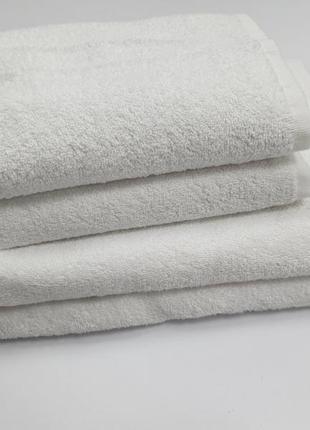 Полотенце махровое, белый, 100% хлопок, 400г/м2 баня 70/140см