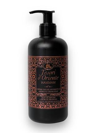 Мыло жидкое парфюмированное tesori d'oriente аргановое масло и апельсиновый цвет hammam 300мл