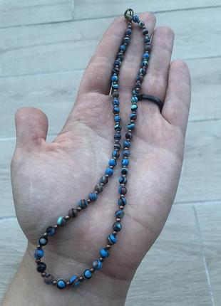 Чокер из голубого малахита