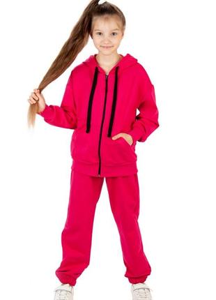 Спортивний костюм для дівчаток, комплект спортивні штани і толстовка на блискавці демісезон, худі на молнії5 фото