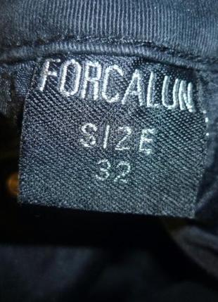 Теплые джинсовые бриджи forcalun jeanc черные на трикотаже,джинсы,пояс тянется8 фото