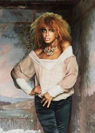 Италия. шелковая блуза с маечкой из вискозы шёлк нюдовая нюд phase eight