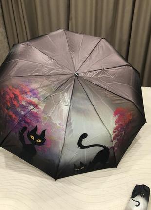 Зонт молодіжний  з котами