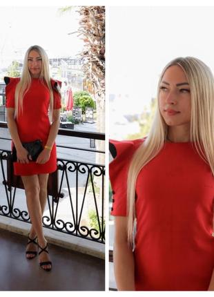 Сукня червона сукня-міді сукня-футляр красное платье