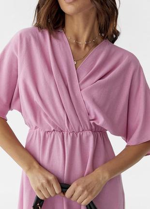 Красивое платье розовая меди есть пояс в комплекте2 фото