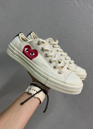 Кросівки жіночі garcons play x converse low white