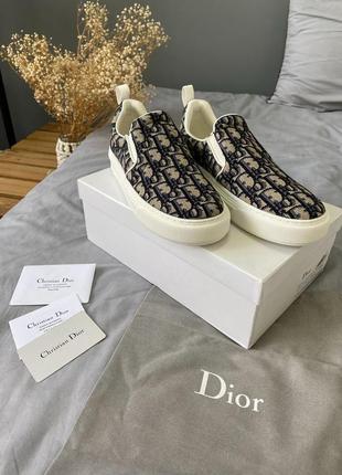 Кросівки в стилі christian dior slip-on розпродаж1 фото