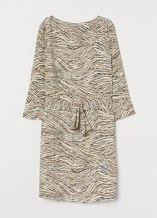 Платье на поясе h&amp;m р.xs 160/80а