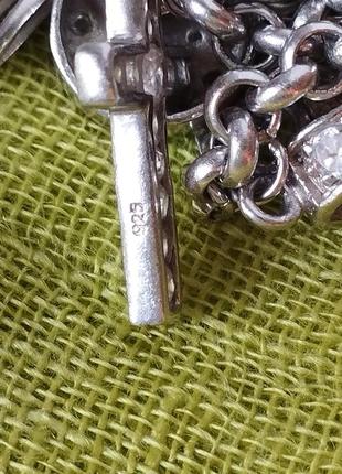 Итальянский серебряный браслет с шармами