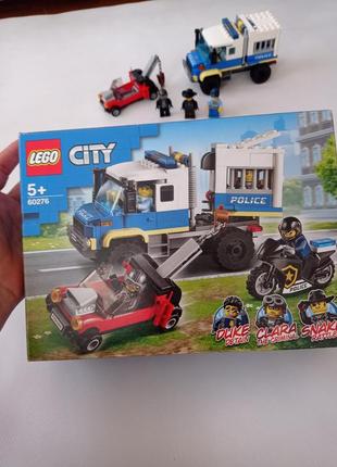 Lego city транспорт для перевозки преступников 602762 фото
