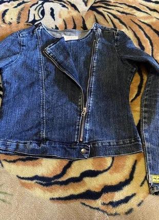 Стильная подростковая джинсовая куртка косуха goe jay girls jacket gloria jeans