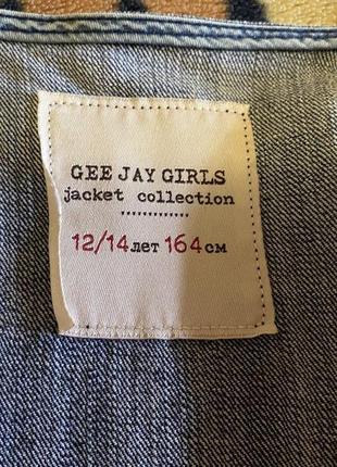 Стильна підліткова джинсова куртка косуха gee jay girls jacket gloria jeans2 фото