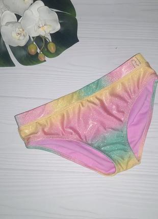 Яскраві райдужні плавки з мокрим ефектом на 9-10 років