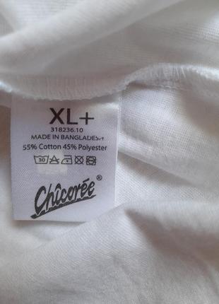 Chicoree футболка с принтом белая р хл сток2 фото