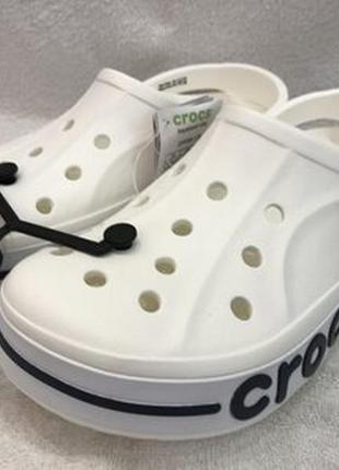 Крокс баябэнд клог белые crocs bayaband clog white3 фото