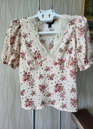 Блуза new look розмір l квітковий принт