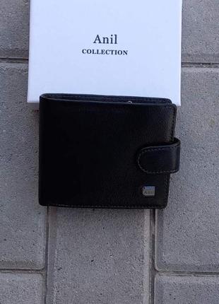 Мужской кошелек кожаный кошелек с зажимом для купюр. итальянская кожа.