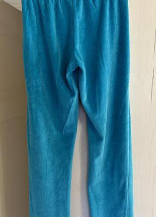 Ярко голубые велюровые штаны нидерланды3 фото