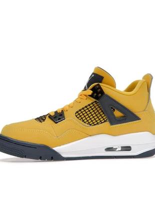 Air jordan retro 4 lightning tour yellow3 фото