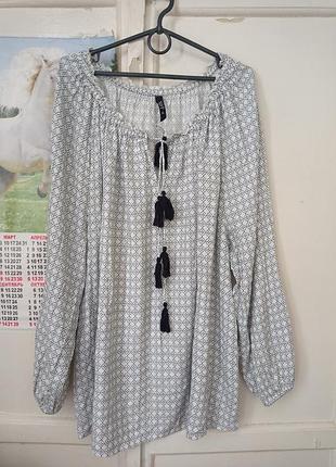 Натуральная легкая блуза