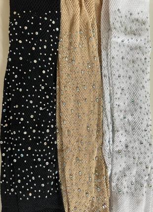 Капроны капронки со стразами детские для девочки