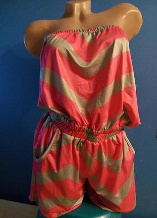 Летний яркий ромпер