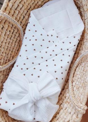 Муслиновый конвертик с летним теплым