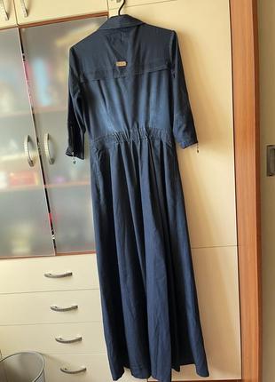 Джинсовое платье макси3 фото