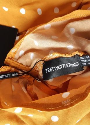 Юбка и блузка в горох, костюм от prettylittlething