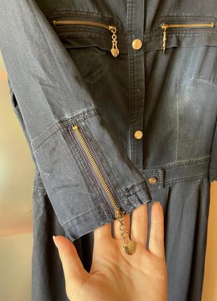 Джинсовое платье макси4 фото