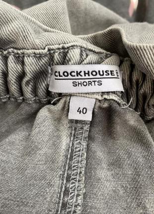 Clochouse shorts фирменные брендовые шорты шортики женские летние джинсовые с поясом на резинке высокие серые с высокой посадкой6 фото