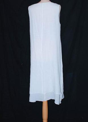 Лёгкий двойной свободный сарафан платье двойное с хвостами оверсайз трапецией трапеция.5 фото