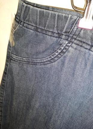 Стрейч,летние,джинсовые бриджи-капри на резинке,мега батал,moda at george8 фото