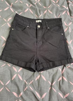 Chicoree chicorée женские летние черные шорты шортики хлопковые с высокой посадкой фирменные брендовые