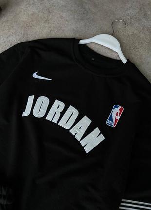 Чоловічий літній костюм jordan чорний | шорти + футболка джордан5 фото