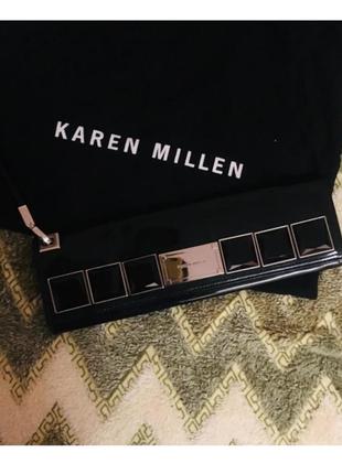 Кожаный клатч karen millen